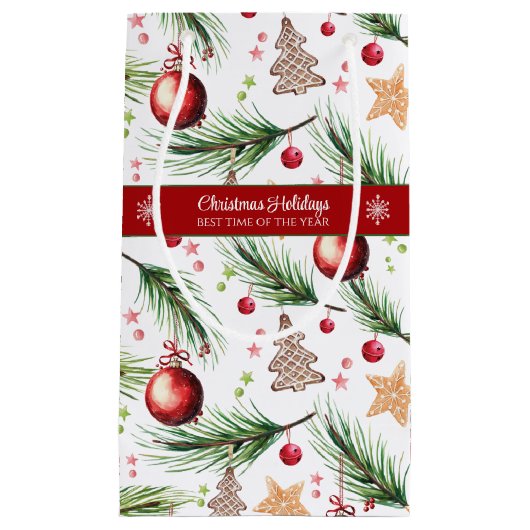 Dekoration der Weihnachtswassertage Kleine Geschenktüte (Vorderseite)