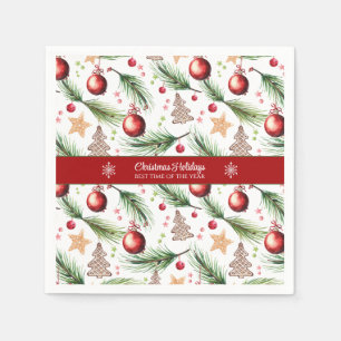 Dekoration der Weihnachtswassertage Serviette