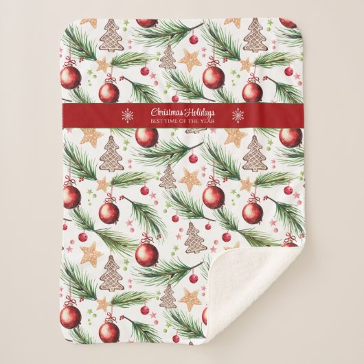 Dekoration der Weihnachtswassertage Sherpadecke (Vorderseite)