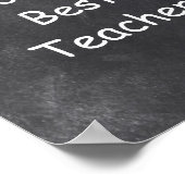 Dekoration der weltbesten Lehrer-Chalkboard-Klasse (Ecke)