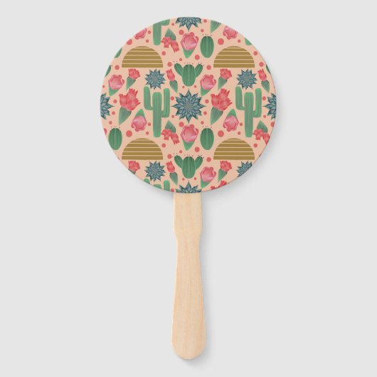 Dekoration der Wüste Blush Pink Blumendusche Fächer (Rückseite)