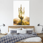 Dekoration der Wüstenfotografie mit Kakteen Leinwanddruck (Insitu (Schlafzimmer))