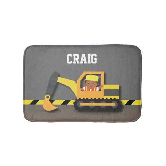 Dekoration des Afro American Boys Room Badematte (Vorderseite)