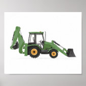 Dekoration des Baufahrzeugs für den grünen Backhoe (Vorne)