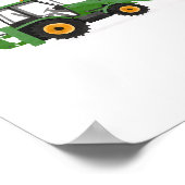 Dekoration des Baufahrzeugs für den grünen Backhoe (Ecke)