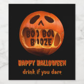 Dekoration des beängstigenden Halloween-Party Weinetikett (Einzelnes Label)