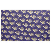 Dekoration des französischen Hörnchensemusikstudio Stoff (Fat Quarter (45,7 x 55,9 cm))