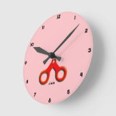 Dekoration des Friseur Runde Wanduhr (Winkel)
