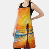 Dekoration des Girl Sunset Beach Schürze (InSitu)