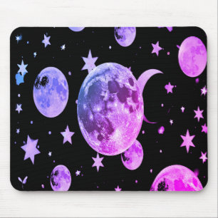 Dekoration des Himmelsschreibens des Moon Black Mo Mousepad
