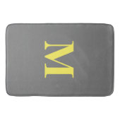 Dekoration des Individuellen Namens der gelben gra Badematte (Vorderseite)