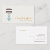 Dekoration des Innendesigners Zuhause Visitenkarte (Vorne/Hinten)