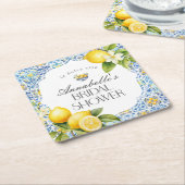 Dekoration des italienischen Brautparty an der Küs Rechteckiger Pappuntersetzer (angewinkelt)