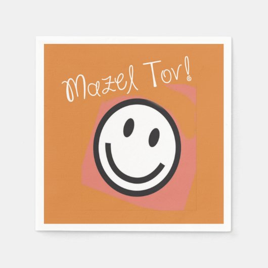 Dekoration des jüdischen Party+Napkins Serviette (Vorderseite)