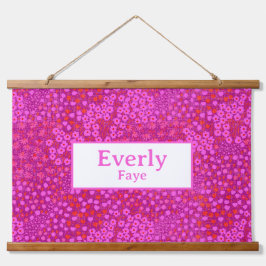 Dekoration des Kinderzimmer für Babymädchen in Hot Wandteppich Mit Holzrahmen