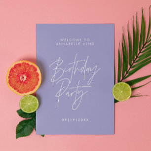 Dekoration des Party lila Lila Geburtstag willkomm