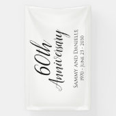 Dekoration des Party zum 60. Jubiläum Banner (Vertikal)