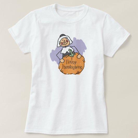 Dekoration des Pilgrim-Erntedanks T-Shirt (Design vorne)