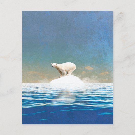 Dekoration des Polarbären | Zuhause Office Flyer (Vorne)