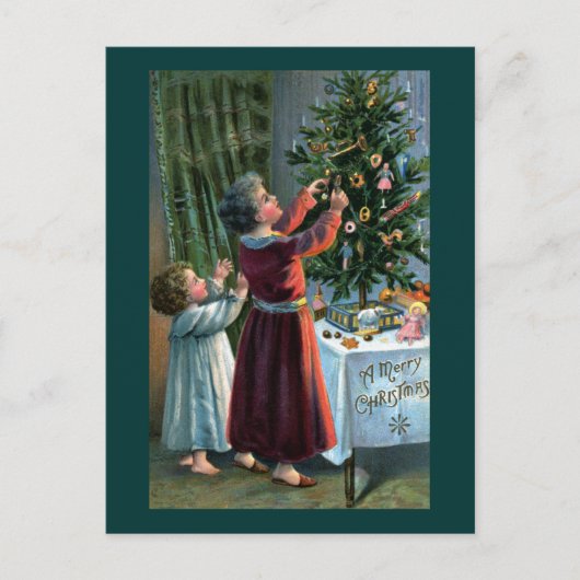 Dekoration des Tischbaums Postkarte (Vorderseite)