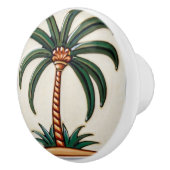 Dekoration des tropischen Strandhauses Palm Tree W Keramikknauf (Rechts)