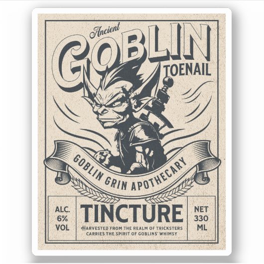 Dekoration des Vintagen Hexentaubers Aufkleber (Vorderseite)