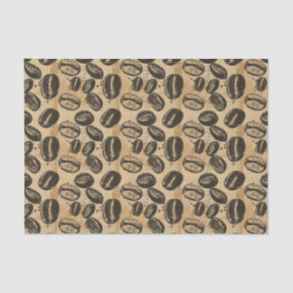 Dekoration des Vintagen Kaffeebrautmusters Seidenpapier