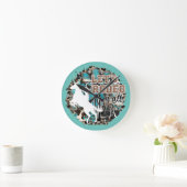 Dekoration des Westerns Runde Wanduhr (Zuhause)