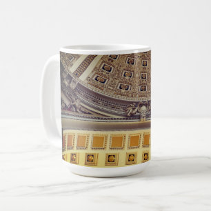 Dekoration. Die Kongressbibliothek. USA Kaffeetasse
