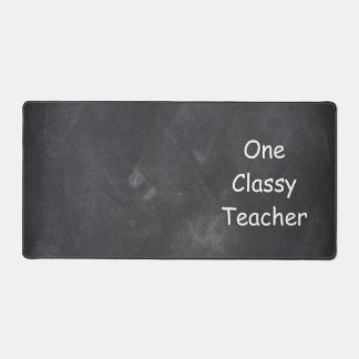 Dekoration einer klassischen Chalkboard-Klasse Schreibtischunterlage