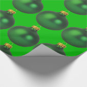 Dekoration eines grünen Weihnachtsfeiertages Geschenkpapier (Ecke)