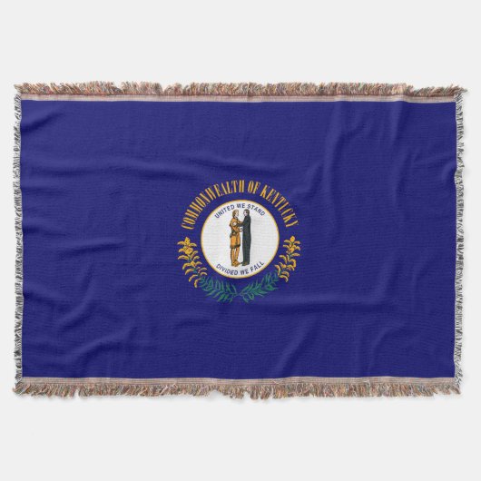 Dekoration für die Flagge des Staates Kentucky Decke (Vorderseite)