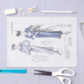 Dekoration für französische Mode-Werbung Chic Dres Seidenpapier (Handwerk)