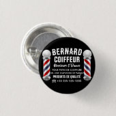 Dekoration für Friseursalon Button (Vorne & Hinten)