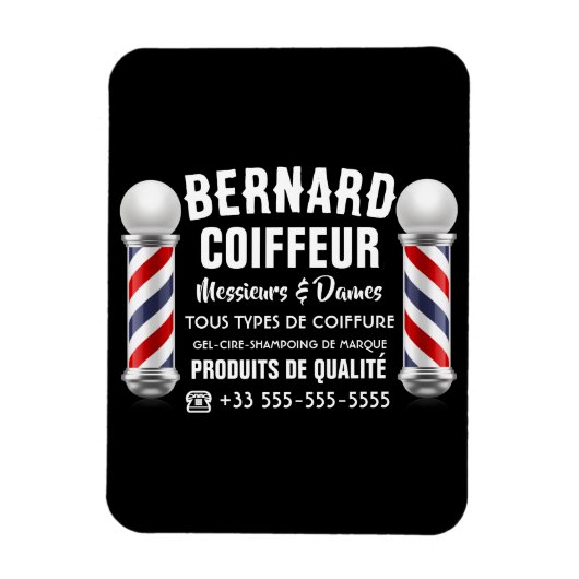 Dekoration für Friseursalon Magnet (Vertikal)