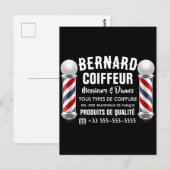 Dekoration für Friseursalon Postkarte (Vorne/Hinten)