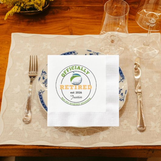Dekoration für Golf-Ruhestandsfeier Serviette