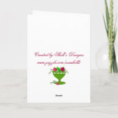 Dekoration für klassische Ferien Feiertagskarte (Rückseite)