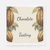 Dekoration für Vintage-Schokoladen-Verkostungseven Serviette (Vorderseite)