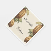 Dekoration für Vintage-Schokoladen-Verkostungseven Serviette (Ecke)