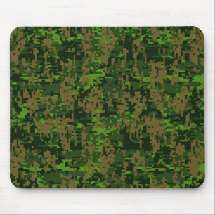 Dekoration im Holzstil: Digital Green Camouflage Mousepad