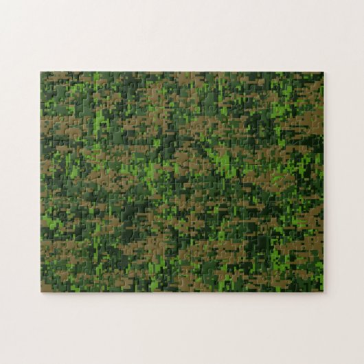 Dekoration im Holzstil für digitale Camouflage Akz Puzzle (Horizontal)