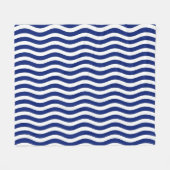Dekoration im nautischen Stil mit Wavy Stripes Fleecedecke (Vorderseite (Horizontal))