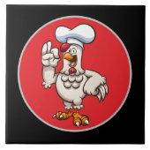 Dekoration im niedlichen Koch Fliese (Vorderseite)