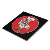 Dekoration im niedlichen Koch Fliese (Seite)