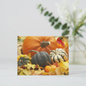 Dekoration im Oktober Postkarte (Stehend Vorderseite)