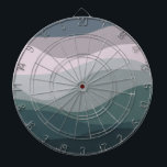 Dekoration im Retro-Stil mit lila und türkisfarben Dartscheibe<br><div class="desc">Die geometrische Musterdarstellung im Retrostil mit lila,  grauen,  grünen,  pastellfarbenen lila,  türkisfarbenen,  blauen und dunkelblauen Streifen.</div>