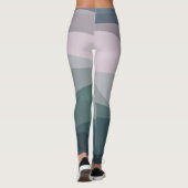 Dekoration im Retro-Stil mit lila und türkisfarben Leggings (Rückseite)