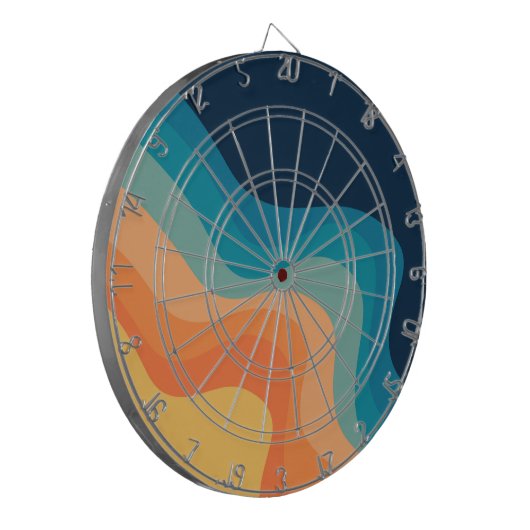 Dekoration im Retrostil Dartscheibe (Vorderseite Links)