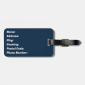 Dekoration im Retrostil Gepäckanhänger (Rückseite horizontal)